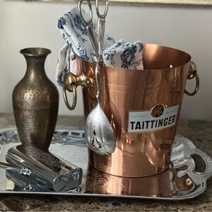 Vintage Taittinger Champagne Wine Bucket Rare